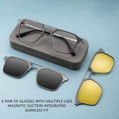 Bon prix Lunettes à triple usage Pultitanium Aluminium Lunettes magnétiques en ligne
