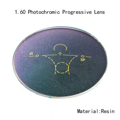 Goede prijs Hars Lens Groene coating 1.60 HMC Multifocal Flat Photochromic Lens High Index online