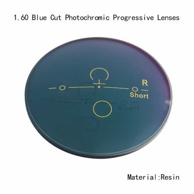 Good price 1.60 Blue Cut Progressive Photochromic Eyeglass Lenses online