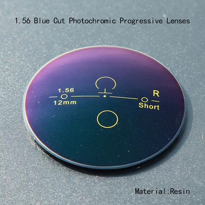 Harga yang bagus Blok Sinar Biru 1.56 Lensa Fotokromik Lensa Potongan Biru Progressive on line