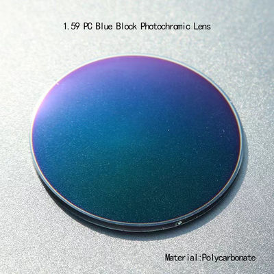 Guter Preis 1.59 Objektive Blaue Linse Lichtfestigkeit Polycarbonat Fotokromlinse Online