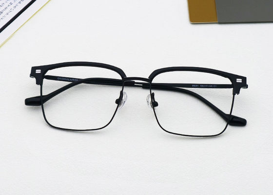 Buen precio Cuadro rectangular modelo 88291 Lentes de acetato de titanio puro Unisex en línea