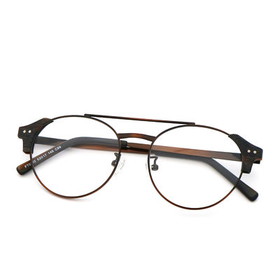 Buon prezzo Occhiali con montatura ottica in legno acetato di imitazione manuale di fascia alta in linea