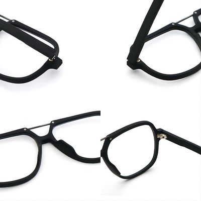Handmade Retro Imitation Wood Acetate Optical Glasses Frame For Men And Women