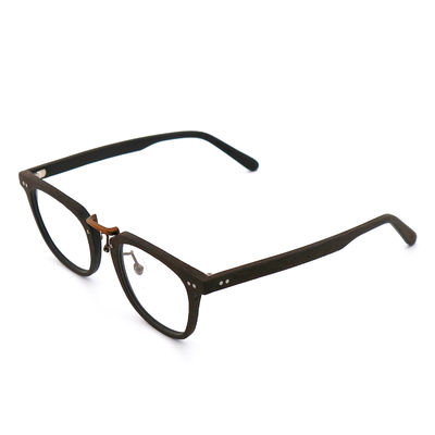 Full-rim Frame Enduro Wood Grain Acetate Optical Glasses Frame For Men And Women