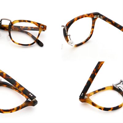 Full-rim Frame Enduro Wood Grain Acetate Optical Glasses Frame For Men And Women