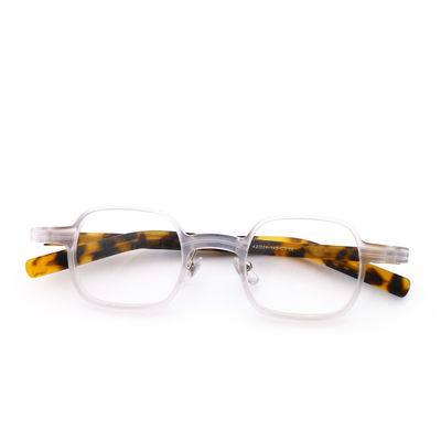 Guter Preis Ankunft Polygone Grau Grün Acetat Brille Rahmen Hochwertig Online