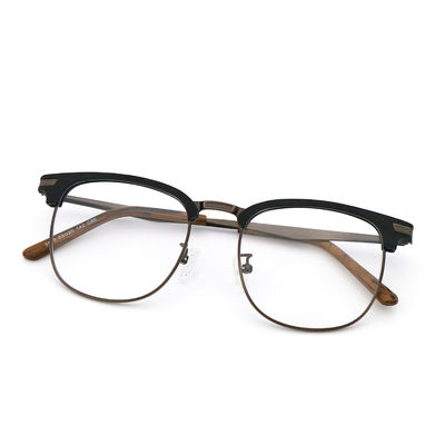 Imitation Wood Aetate Glasses Optical Eyewear For Men And Woman