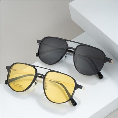 Buen precio Clip de vidrio de titanio puro de aluminio elíptico en el negocio de las gafas en línea